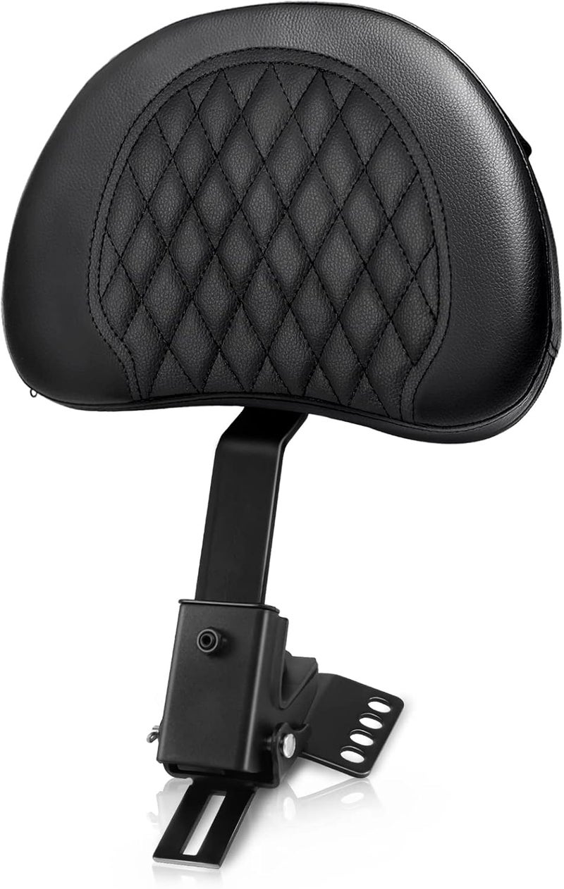 Eumti Adjustable Plug-in Driver Rider Backrest Pad Motorcycle Front Custom Mounting Kit Compatible with Harley Touring Models Road King Street Glide Electra Glide Road Glide 1997-2025 - Image 1